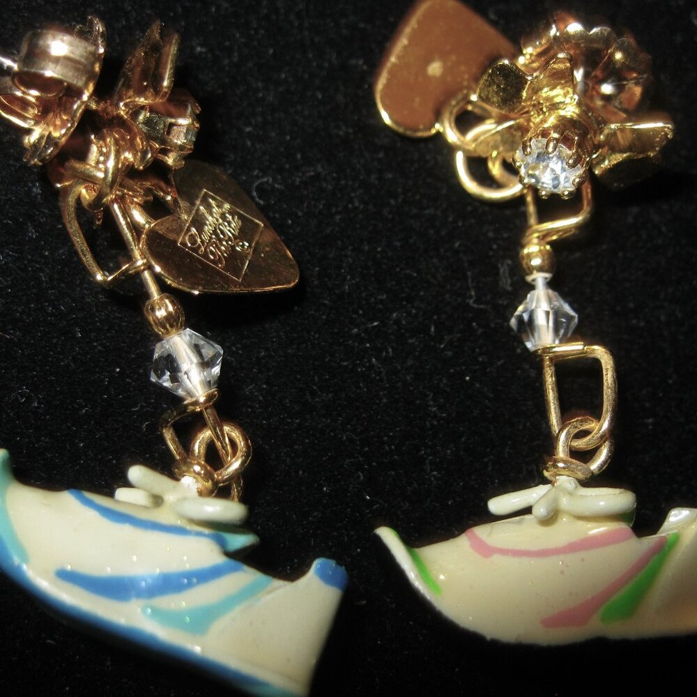 LUNCH AT THE RITZ COLORFUL SNEAKERS SNACK PIERCED EARRINGS-FABULOUS